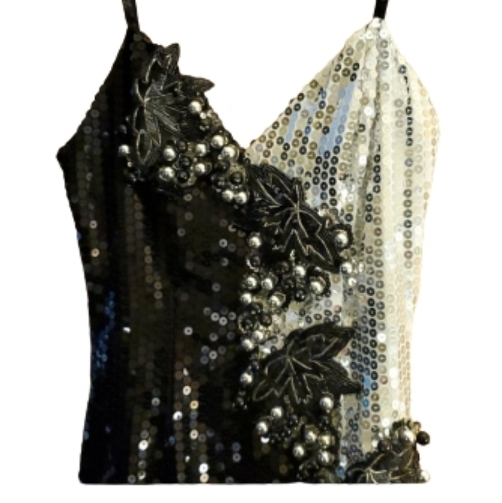 Alyse Paris sequined evening gown